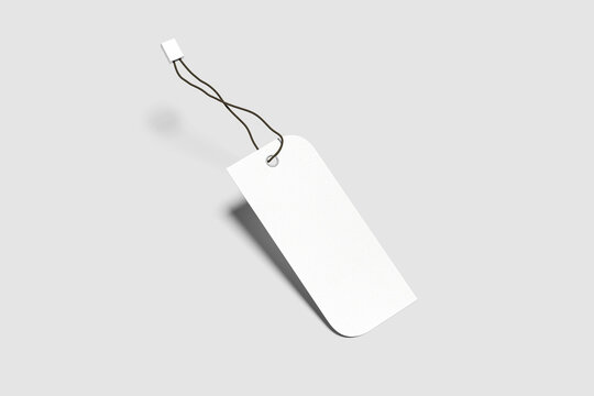 Premium Clothing Hang Tag Mockup