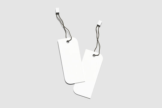 Premium Clothing Hang Tag Mockup