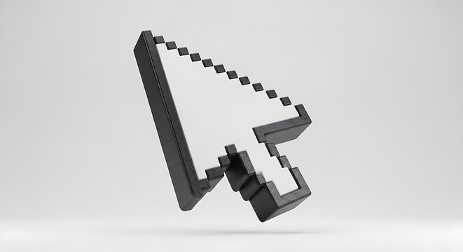Modern arrow cursor with letter b icon