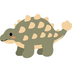 Illustration Dinosaur Plush Toy © Fikri
