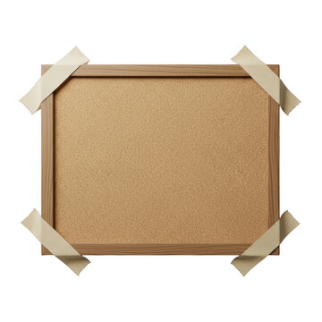 Blank photo frame with duct tape in four corners