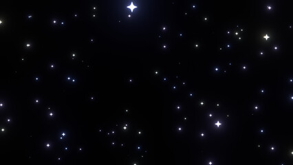 Sparkling Starry Night Sky Background © Vasanth