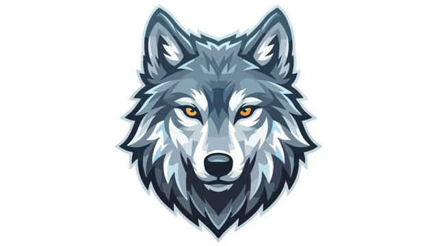 Fierce Wolf Head Illustration Mascot
