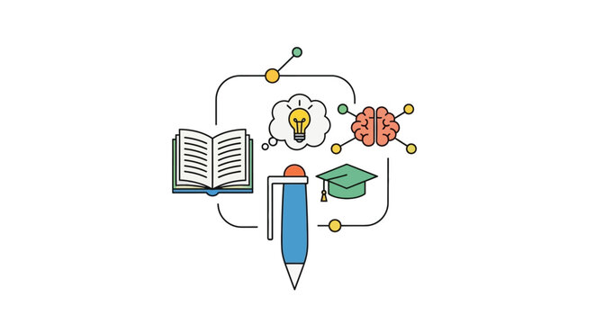 Open book with blue cover on transparent background