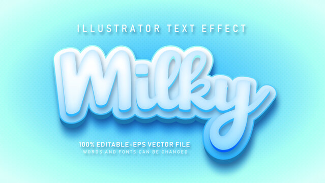 Soft Milky Text Name 3d text style effect