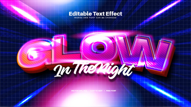 Glow Light Text Effect