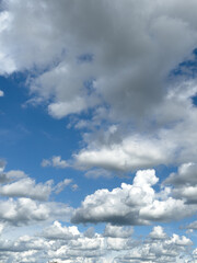 Fototapeta premium blue sky with scattered clouds