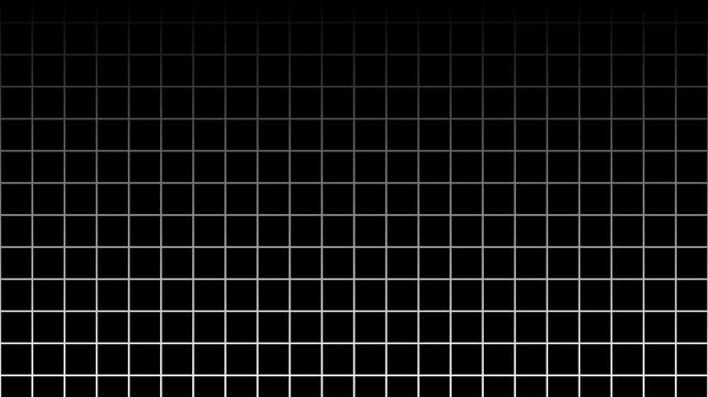 Abstract background and animated grid line for alpha channel or layer footage. Glowing motion background for technology animation.