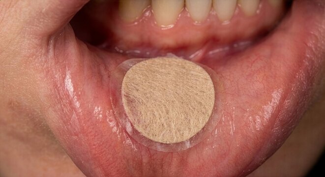 patch on apthouse ulcer in mouth