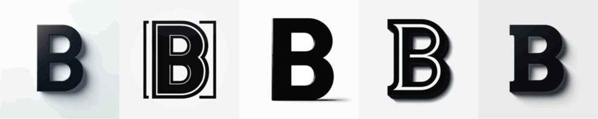 Vector silhouette of alphabet B © FirdianKrisna