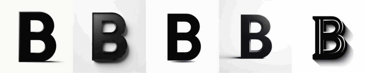 Vector silhouette of alphabet B © FirdianKrisna