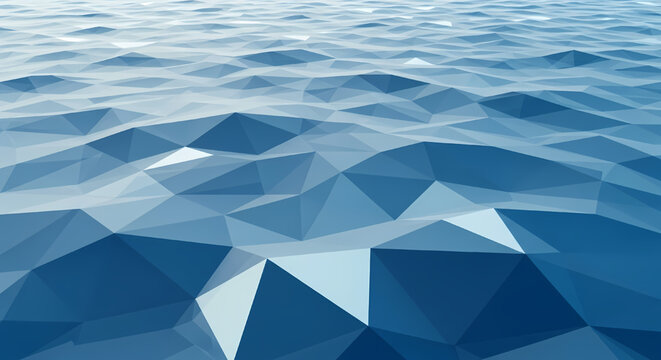 Abstract low poly geometric water surface background