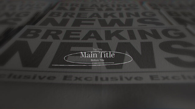 Topic Shift &ndash; Clean Editorial Title Animation with Contemporary Typography for Explainer Videos, Research Presentations and Documentary Storytelling