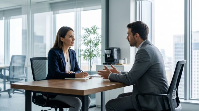 Professional Hiring Interview Corporate Scene
