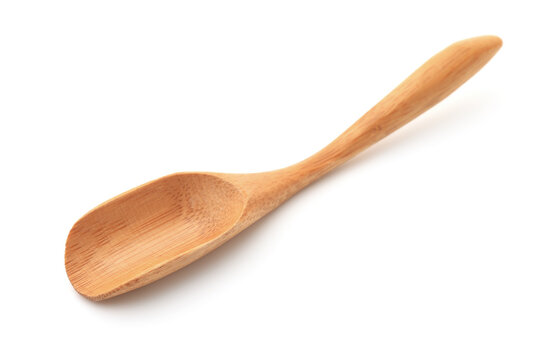 Empty bamboo tea spoon