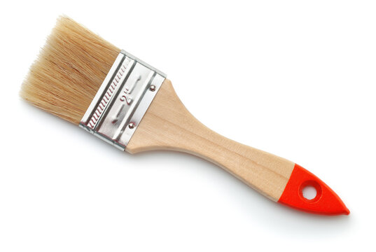 New paint brush with wooden handle