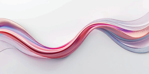 Abstract colorful wave background with flowing light curves, vector illustration, and modern digital motion design © Midul
