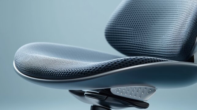 Dynamic lumbar support mechanism features modern design and soft texture for comfort