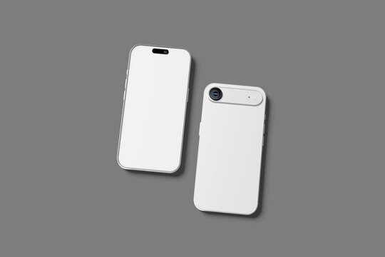 Realistic iPhone 17 Air Device Mockup Template with Soft Shadows