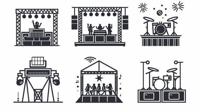 Multi-Stage Music Performance with Drummers and Musicians in Various Event Settings