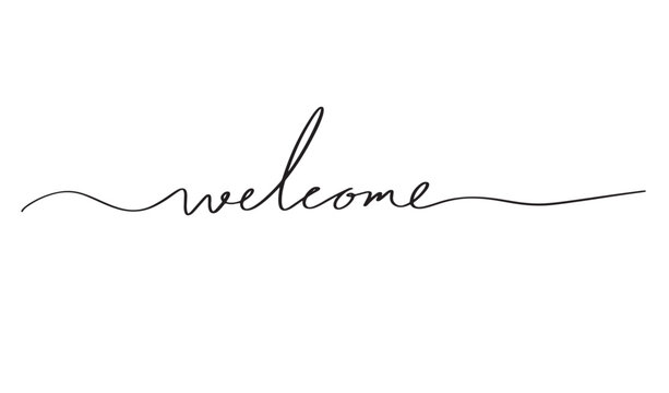 welcome text font calligraphy hand written lettering script black color object icon welcome hello business message word welcome hello banner template hospitality welcome hello business congratulation 