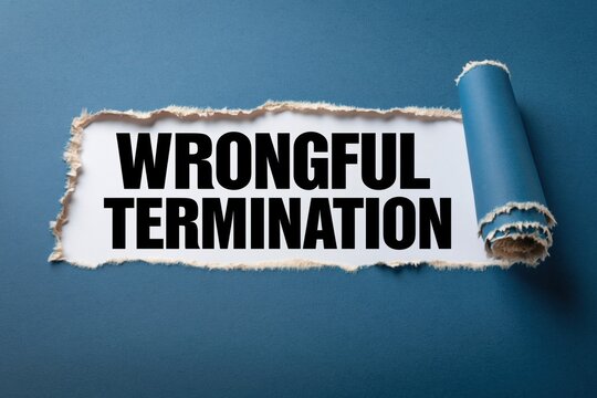 The text wrongful termination under a horizontal tear