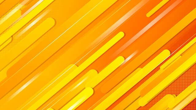 Abstract background with dynamic yellow and orange diagonal rounded lines representing energy and speed