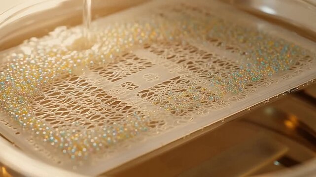 Nanoparticle Filling Into Template Grooves During Self-Assembly