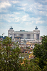 Obraz premium The Vittoriano in the center of Rome, Italy