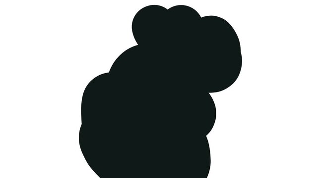 Animation of a billowing puff of smoke.