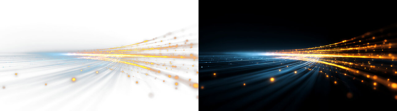 Virtual internet flow with glowing cyber matrix overlay PNG