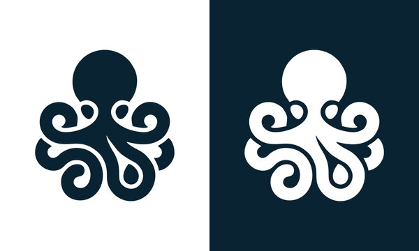 Stylized octopus logo designs...