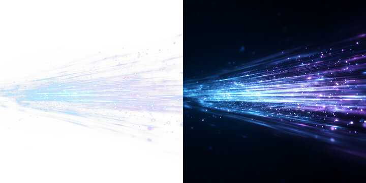 Virtual information background with flowing cyber particles PNG