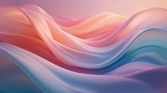 Abstract Colorful Flowing Waves Background.