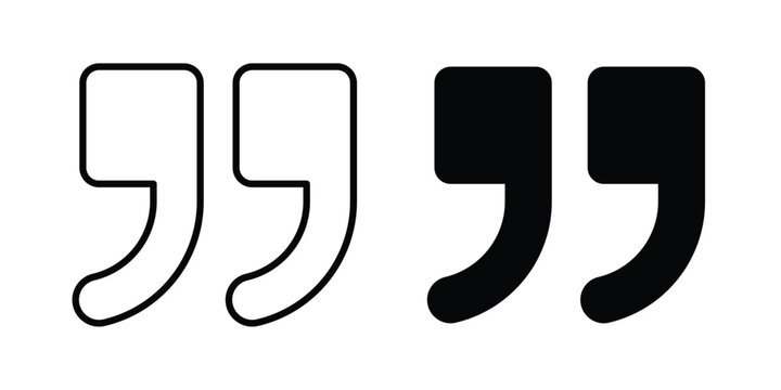 Quote right icon editable. Vector pack in black