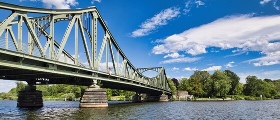 Glienicke Bridge in Potsdam Berlin Germany historic bridge of spies  - real photography - authentic - no ai © Enrico Obergefäll
