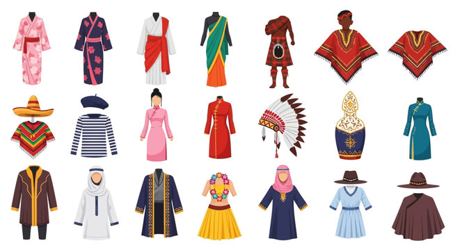 Traditional clothing from around the world cultural costumes