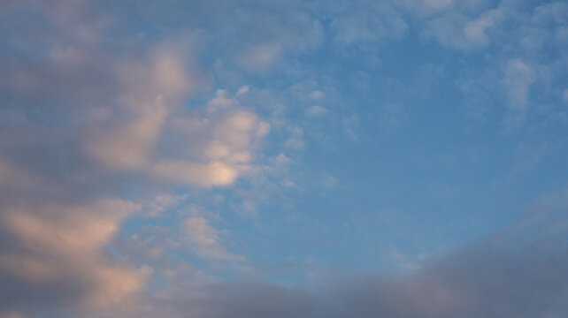 Sky with Wispy Clouds at Sunset