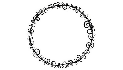 Fototapeta premium This is an image of a black and white drawing of a circle