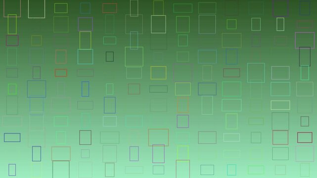 Retro pixelated green maze background, seamless loop
