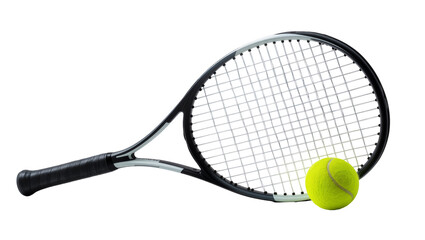 Tennis racket and ball equipment for sport game © Julia