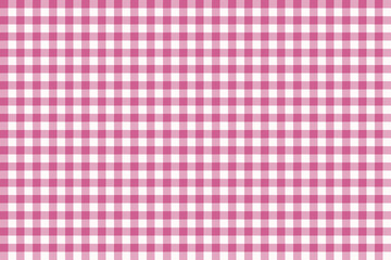 Naklejka premium Hot Pink color and Snow color checkered texture fabric. tartan pattern. classic scottish check pattern.