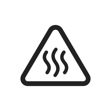 Hot Surface Warning Sign Icon