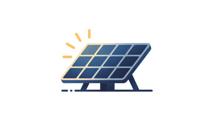 Modern solar panel system generating clean energy with sun rays © MstUmratun