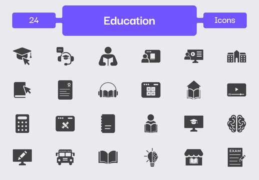 Education Icon Set