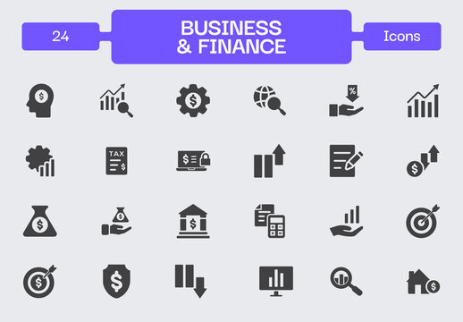 Business and Finance Icon Set