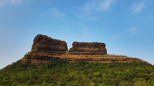 Taila Baila Fort Trek Near Pune prominent places in Sahyadris famous for for rock-climbing routes