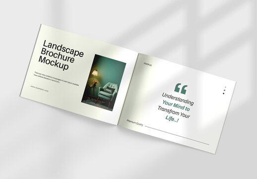 Landscape Brochure PSD Mockup