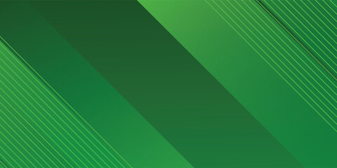 Fototapeta premium Modern Dynamic Green Gradient Backdrop with Elegant Slanted Lines Pattern