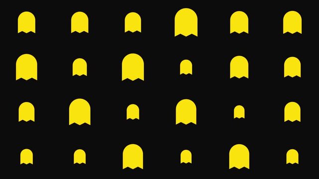 High-quality seamless looping animation of ghost in a grid layout. Features beautiful pulse motion effects on a customizable background. Perfect for motion graphics, VJ loops, video backgrounds